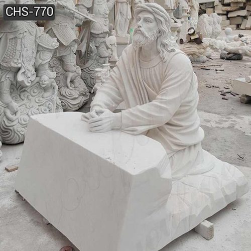 Factory Direct Catholic Marble Jesus Life Size Sculpture for Church